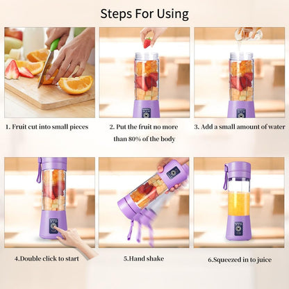 Portable Blender, Electric USB Mini Juicer Blender For Shakes and Smoothies