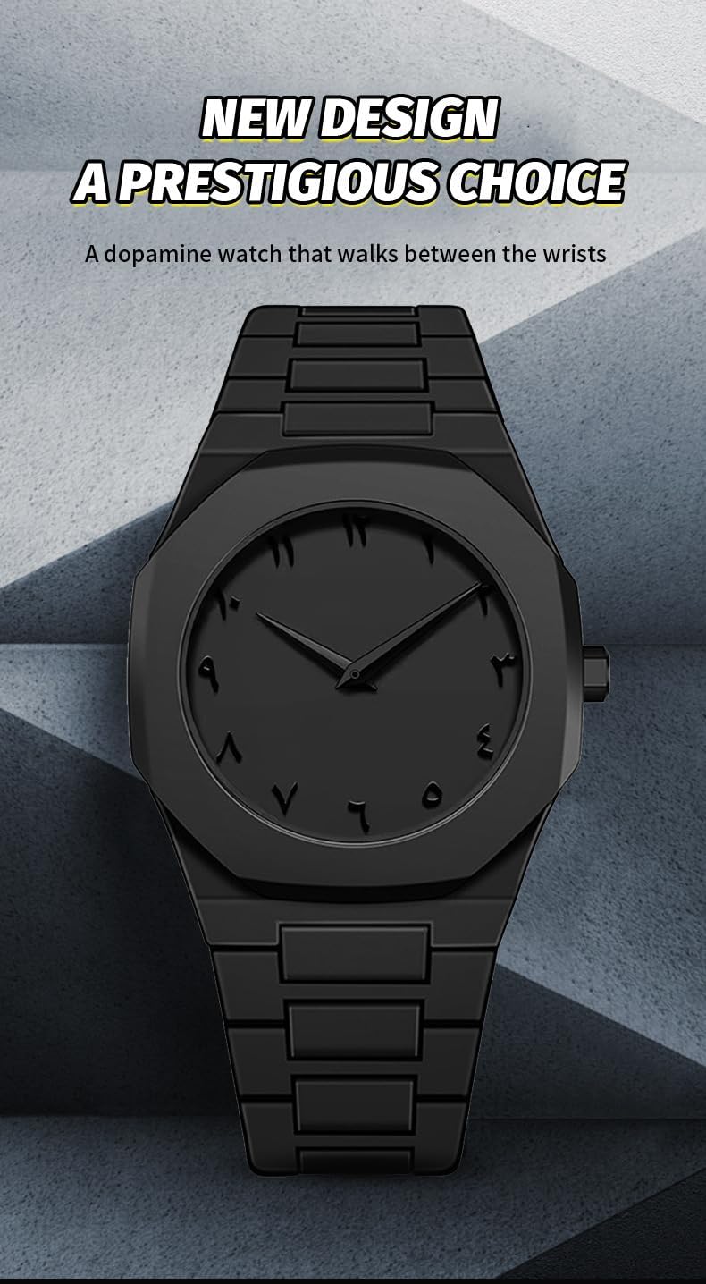 FANMIS Men's Anime-Inspired Fashion Sketch Wristwatch Minimalist Creative Wormhole Design Stylish and Durable Timepiece for Men's Sports Watch