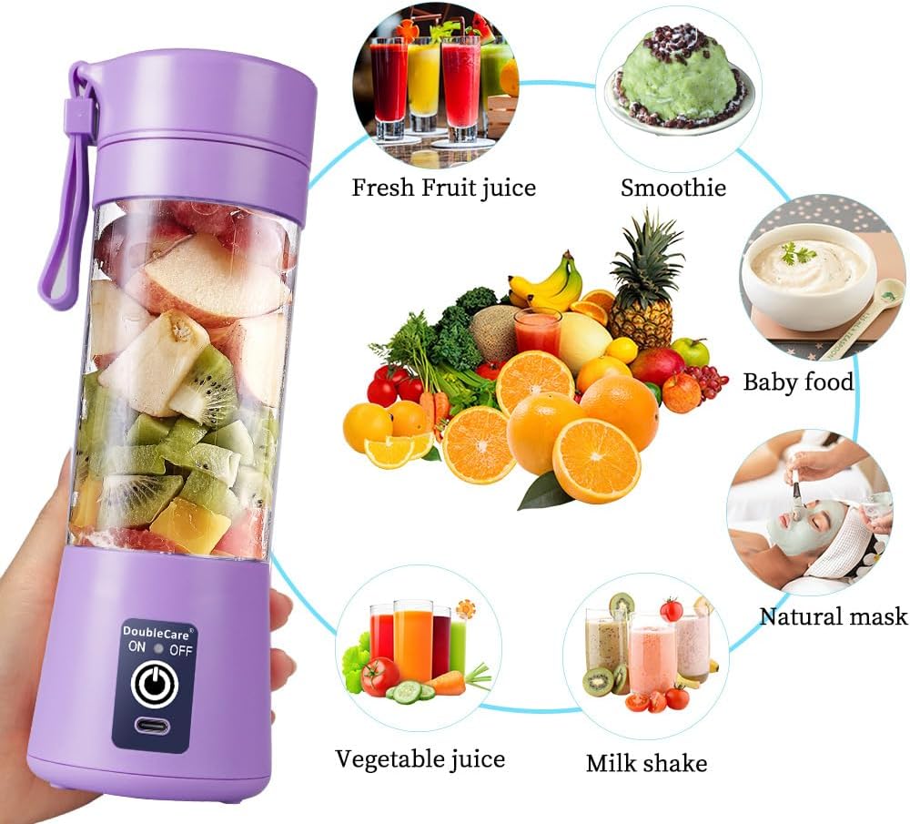 Portable Blender, Electric USB Mini Juicer Blender For Shakes and Smoothies