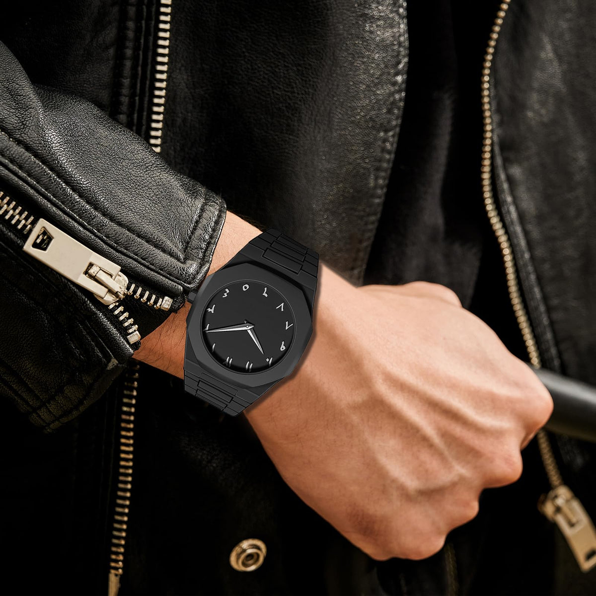 FANMIS Men's Anime-Inspired Fashion Sketch Wristwatch Minimalist Creative Wormhole Design Stylish and Durable Timepiece for Men's Sports Watch