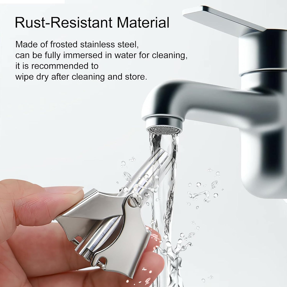 Manual Nose Hair Trimmer for Men & Women, Stainless Steel, Waterproof, No Battery Needed with Cleaning Brush Trimmer for Ear,Moustache and Whiskers Hair, Metal