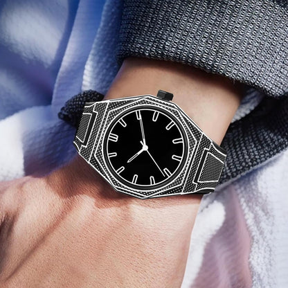 FANMIS Men's Anime-Inspired Fashion Sketch Wristwatch Minimalist Creative Wormhole Design Stylish and Durable Timepiece for Men's Sports Watch